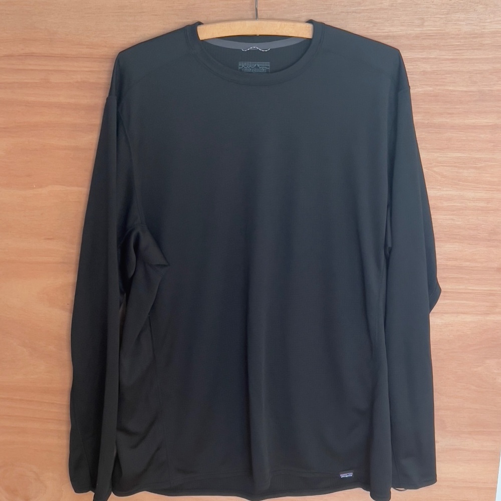 Patagonia Capilene base layer shirt men's size XXL black midweight polortec